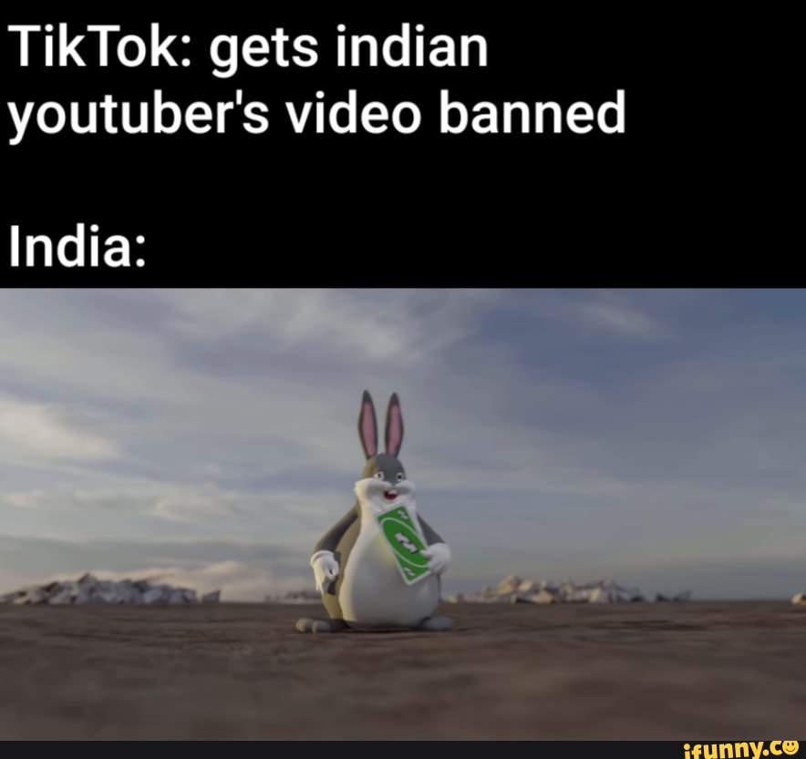 TikTok: gets indian
youtuber's video banned
India: