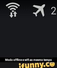 Modo offline e wifi ao mesmo tempo