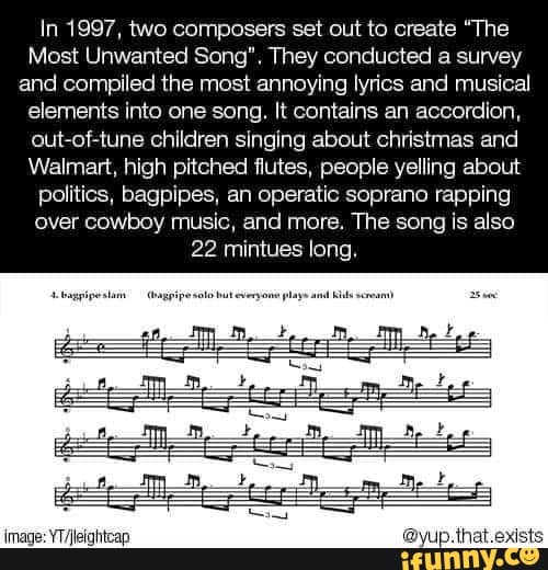In 1997, two composers set out to create "The Most Unwanted Song". They