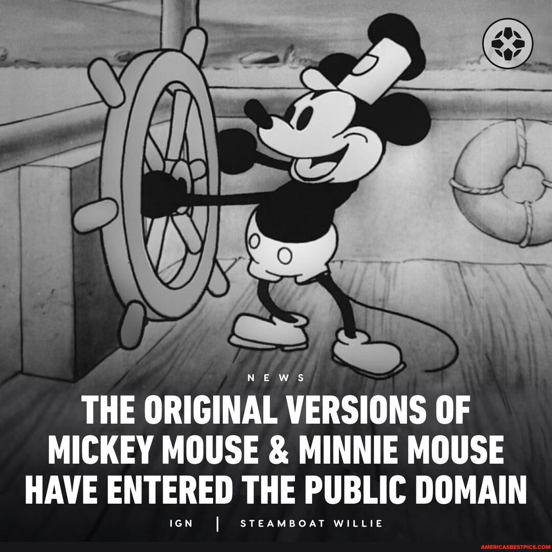 The Original Designs For Mickey Mouse And Minnie Mouse Have Now Entered ...