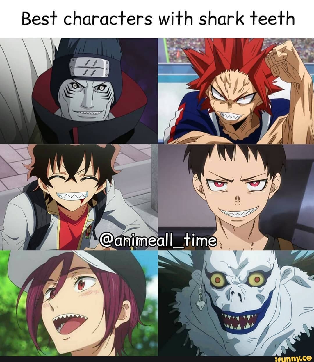 Best characters with shark teeth - iFunny