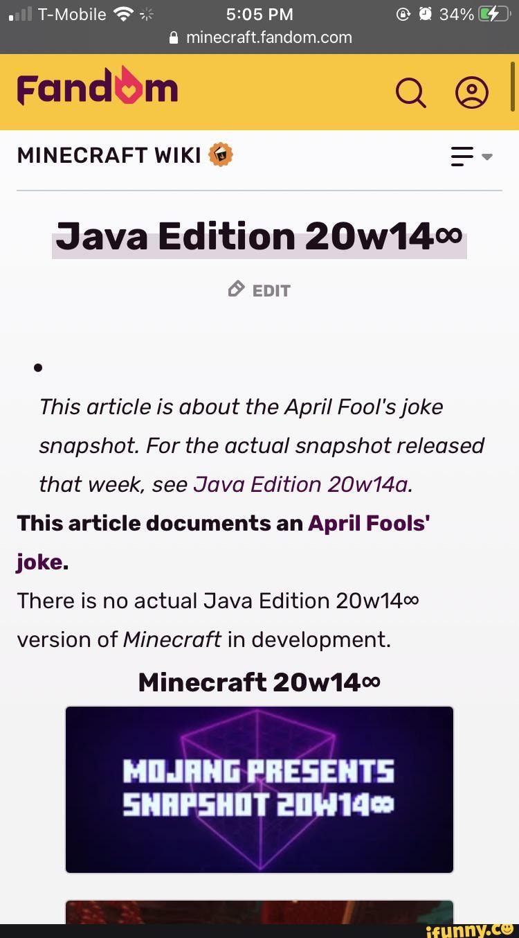 T Mobile Pm 34 Fanddm Minecraft Wiki Java Edition w140 Edit This Article Is About