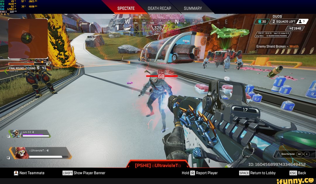 GPU MEM SPECTATE DEATH RECAP SUMMARY sf RAM D3D11 lee ouos squaos ert ...