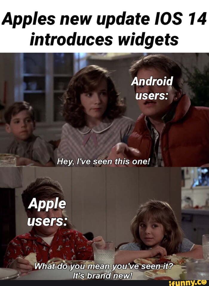 Android users steady to make memes when Apple releases a product: Apple  users when a new Android device releases: - iFunny Brazil