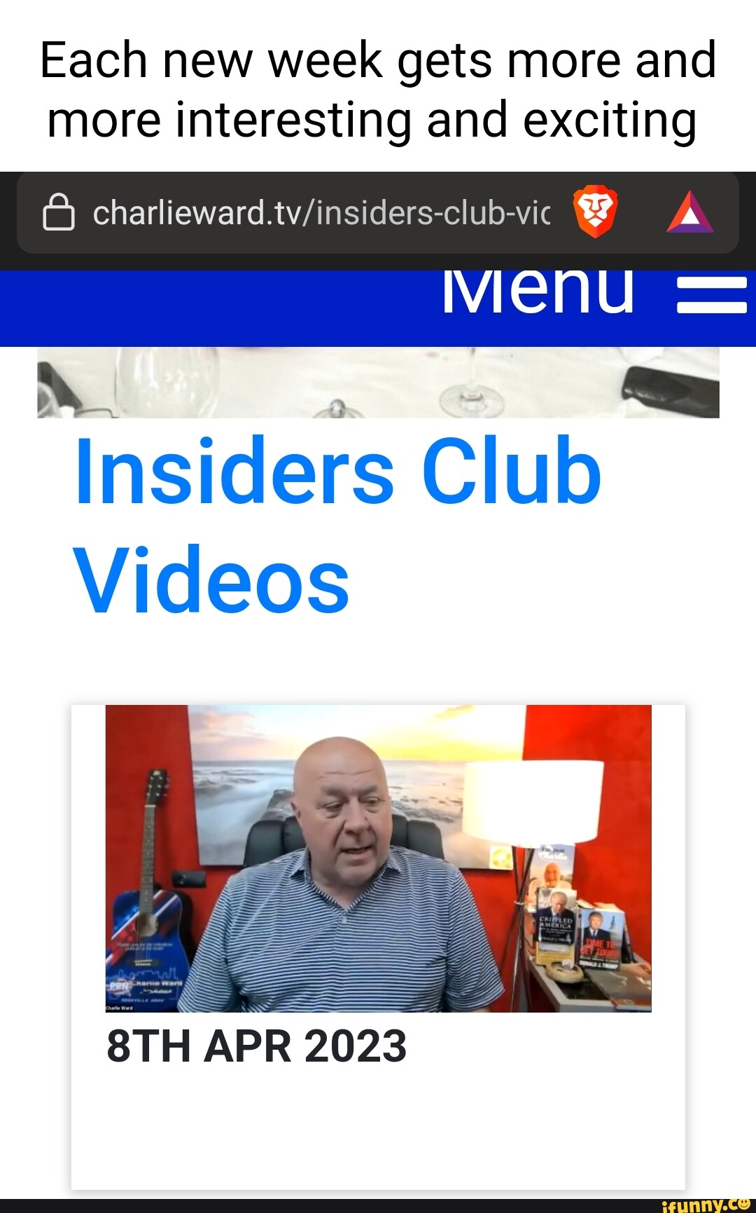 Each new week gets more and more interesting and exciting VIenu = Insiders  Club Videos APR 2023 - iFunny