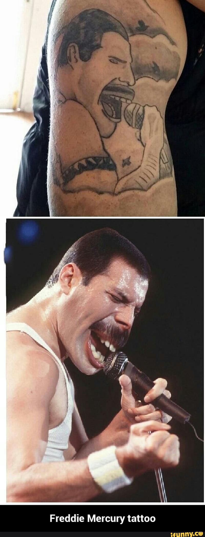 Freddie Mercury Tattoo Ifunny