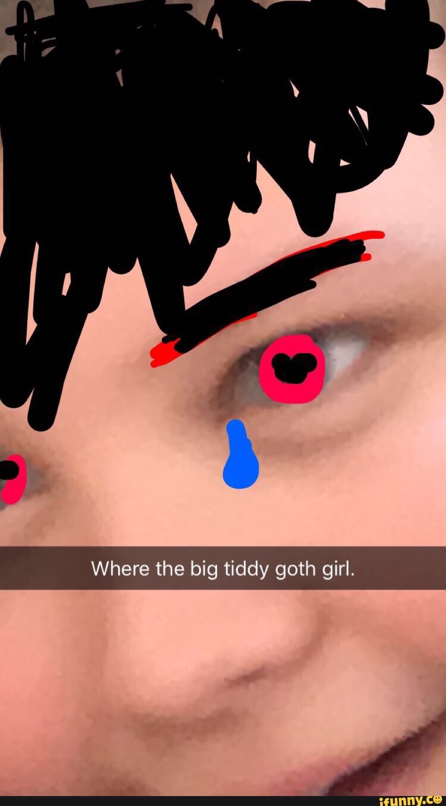 Girl goth big tiddy Gothic Pick