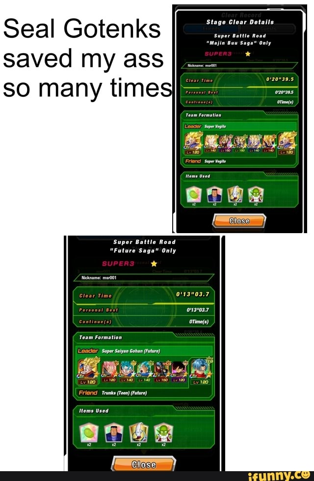 Seal Gotenks
saved my ass