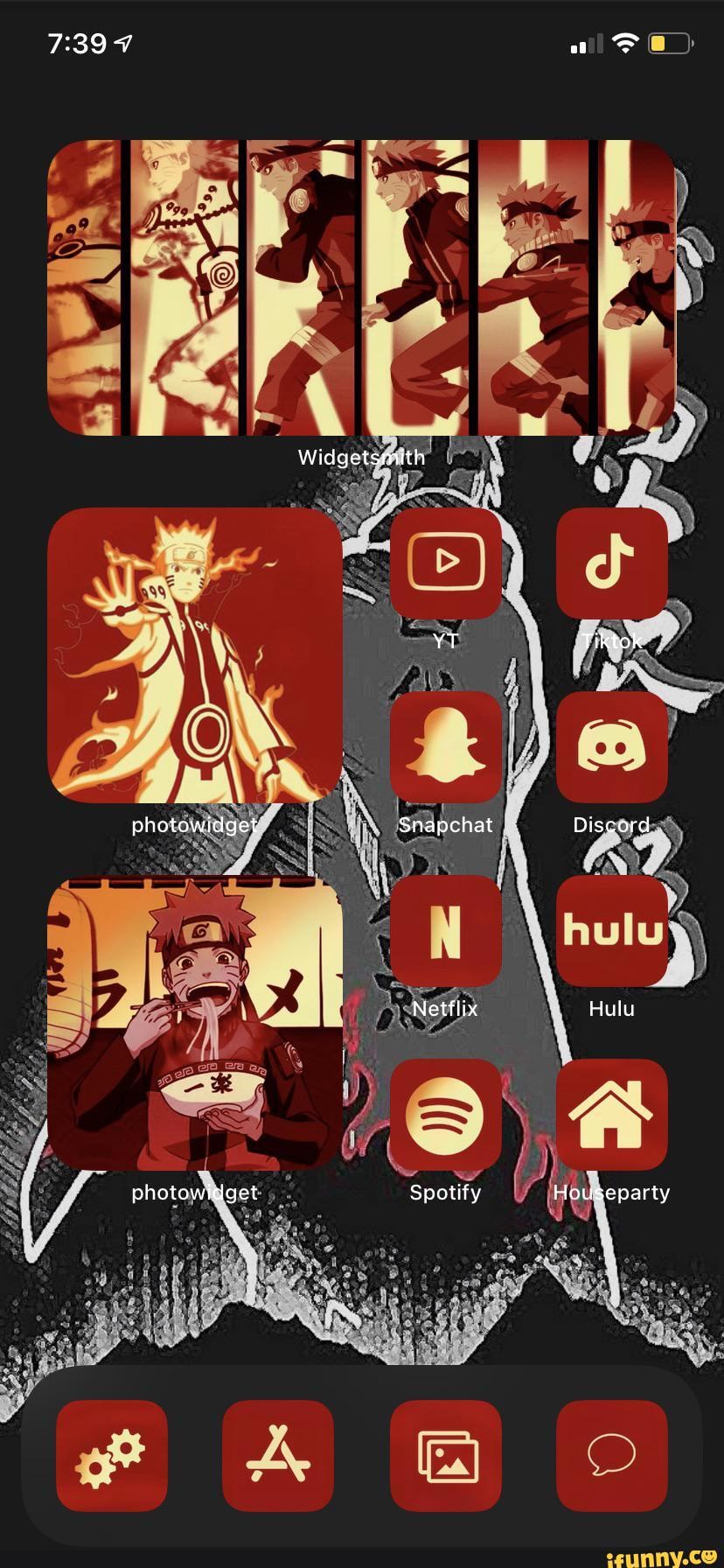 Widgetsmith
YT
photowidget Snapchat
Netflix
Tiktok
Discord
Hulu
Houseparty