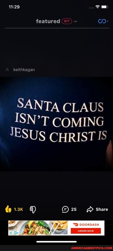 featured
SANTA CLAUS ISN'T COMING JESUS CHRIST IS