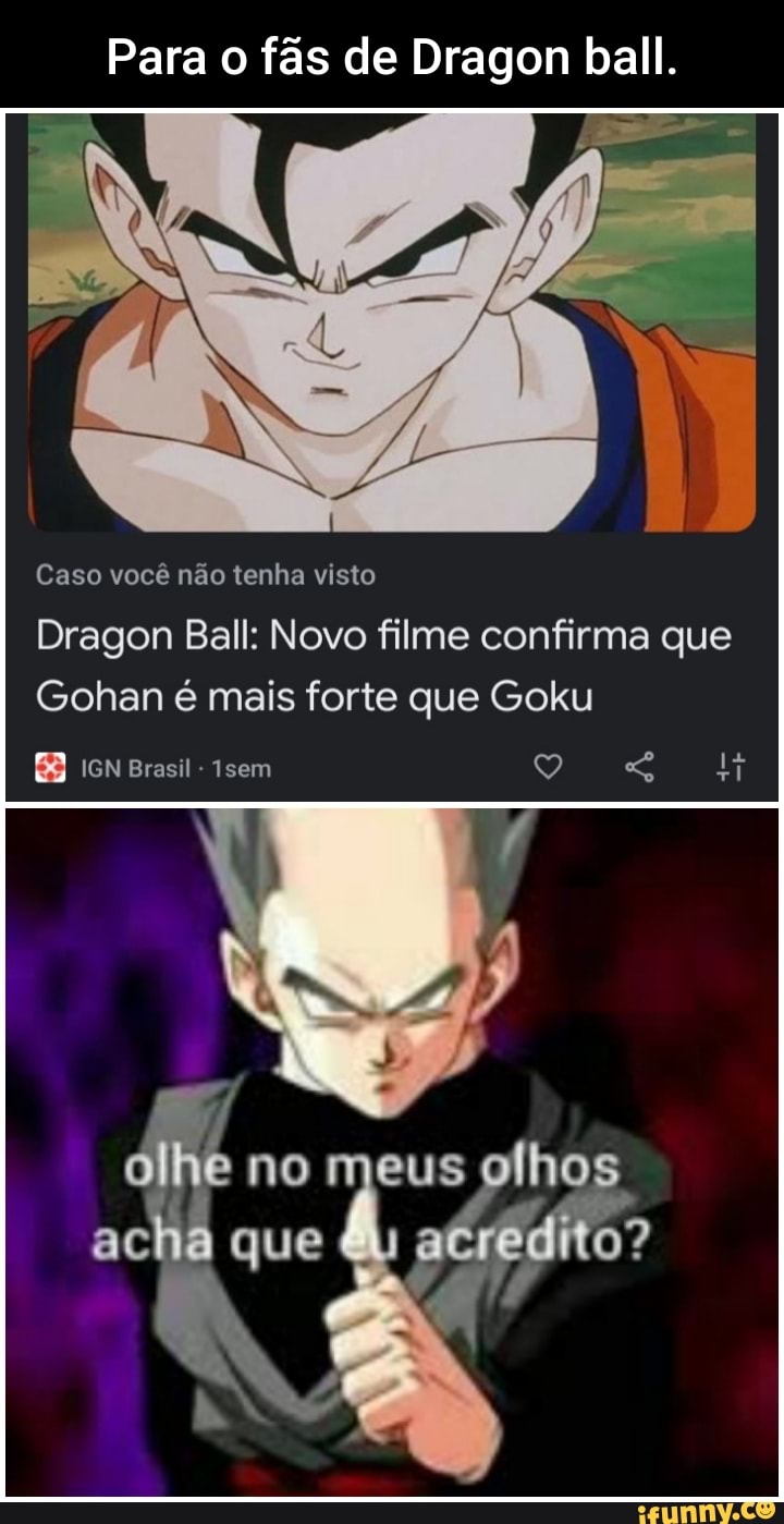 Para O Fás De Dragon Ball. Caso Você Não Tenha Visto Dragon Ball: Novo ...