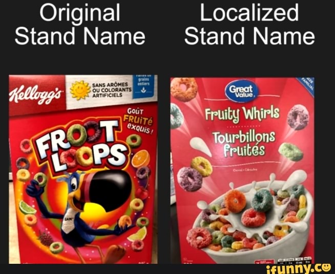 Original Localized Stand Name Stand Name iFunny