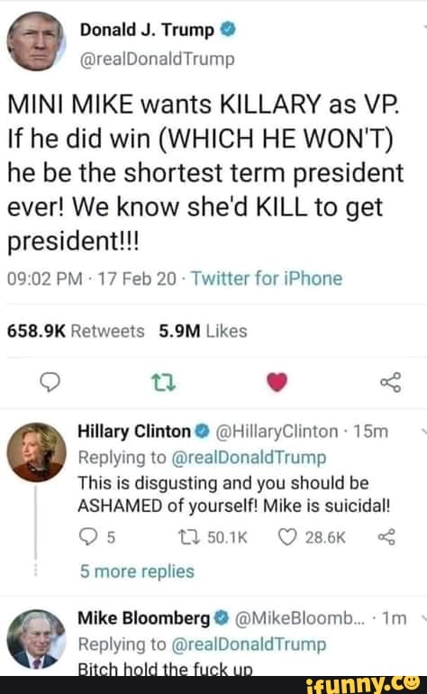 Replying to @realDonaldTrump
Bitch hold the fuck up