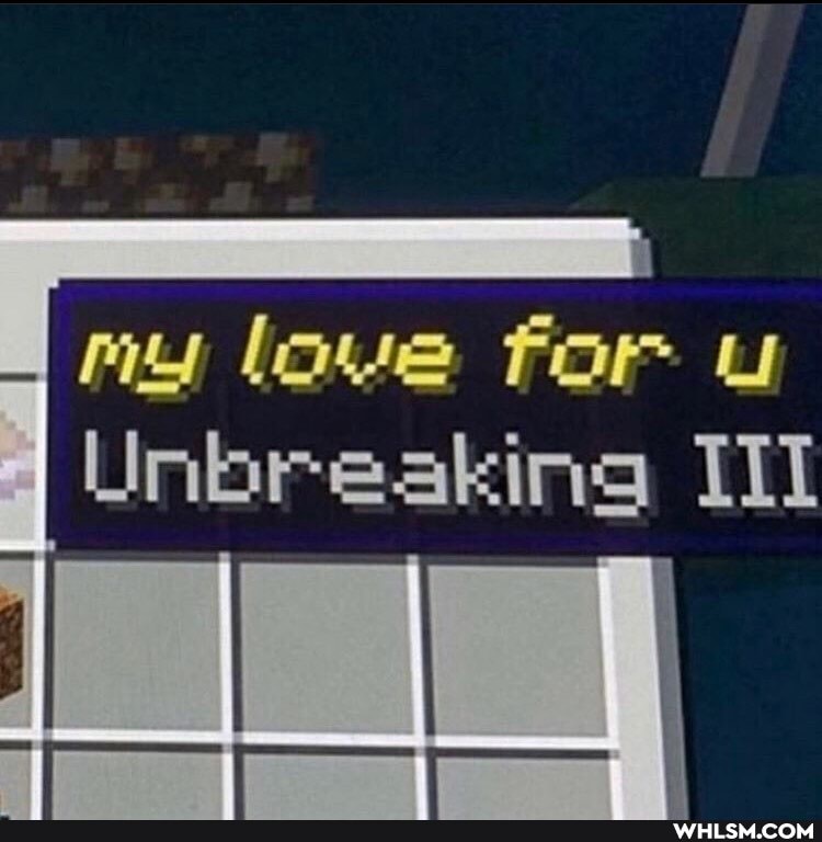love for Li
Unbreaking III