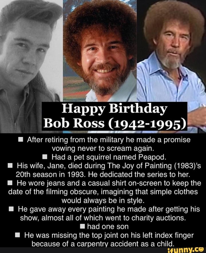 Bob Ross 1942 1995 I After Retiring From The Military He Made A   50f9288d9093604038186d953822716796edbfde85b15cd671c4a4b7712f2b63 1 