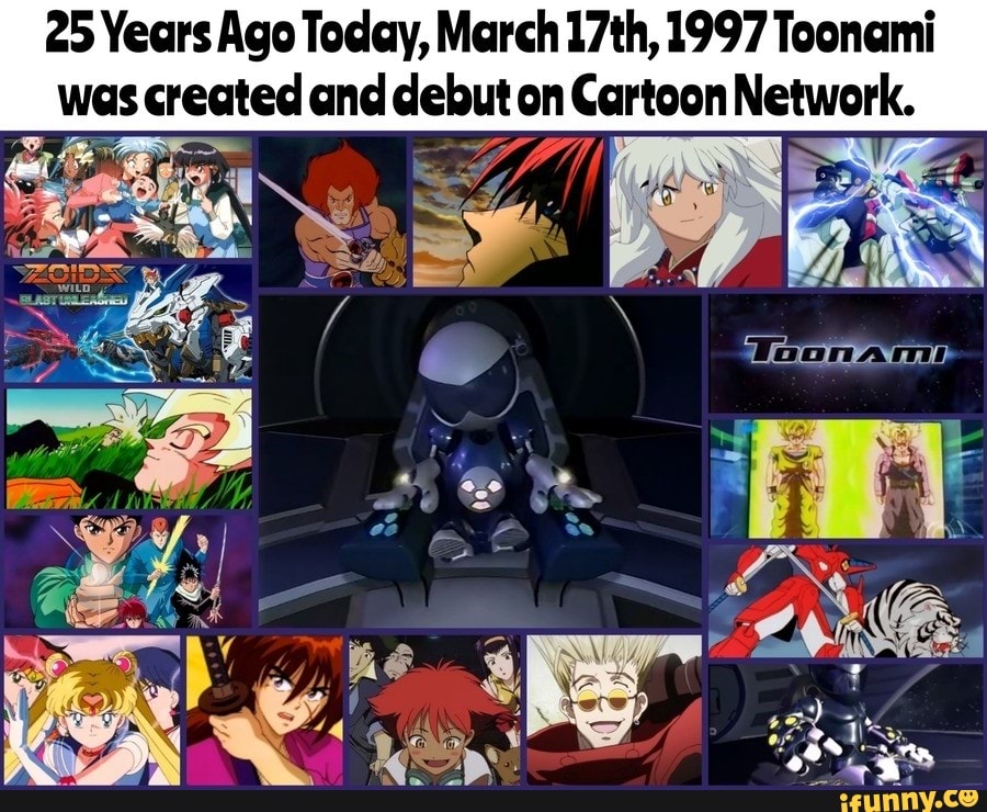 25 Years Ago Today, March 17th, 1997 Toonami was as created and debut