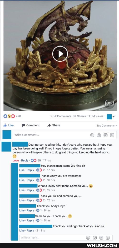 Comments Shares
Commen Share Top Comments
[Dear person reading this, I don't care who you are but I hope your day has been going well if not, hope it gets better. You are an amazing person who will inspire others to do great things so keep up the hard work.
Love
Hey thanks man, same 2 .u kind sir
iThanks Andy you are awesome!
What lovely sentiment, Same to you..
'Thank you sir and same to you.
Thank you Andy Loyd
same to you. Thank you.
Like: Reply min:
{Thank you and right back at you kind sir