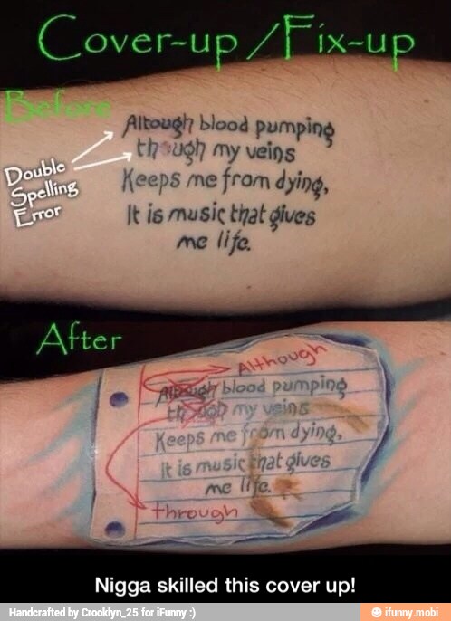 rc blood pumping
9 My veins
Keeps me
from dying,
It is music that gives
Pan) - Nigga skilled this cover up!