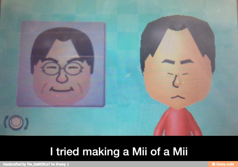 I tried making a Mii of a Mii - I tried making a Mii of a Mii