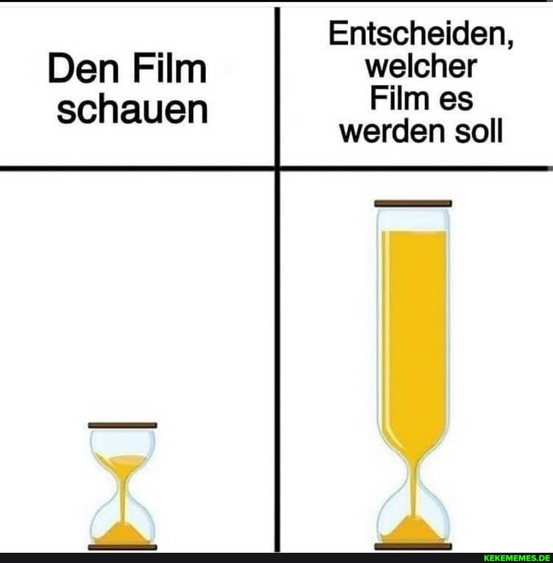Entscheiden,
Den Film welcher
schauen Film es werden soll