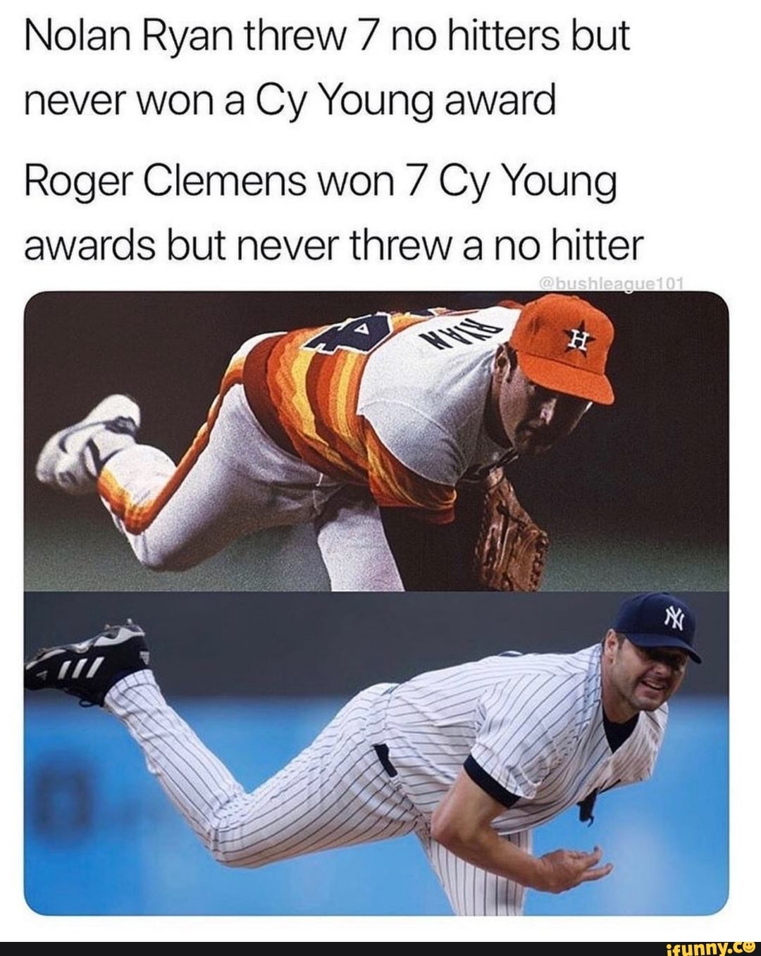 Nolan Ryan Threw 7 No Hitters But Never Won A Cy Young Award Roger ...