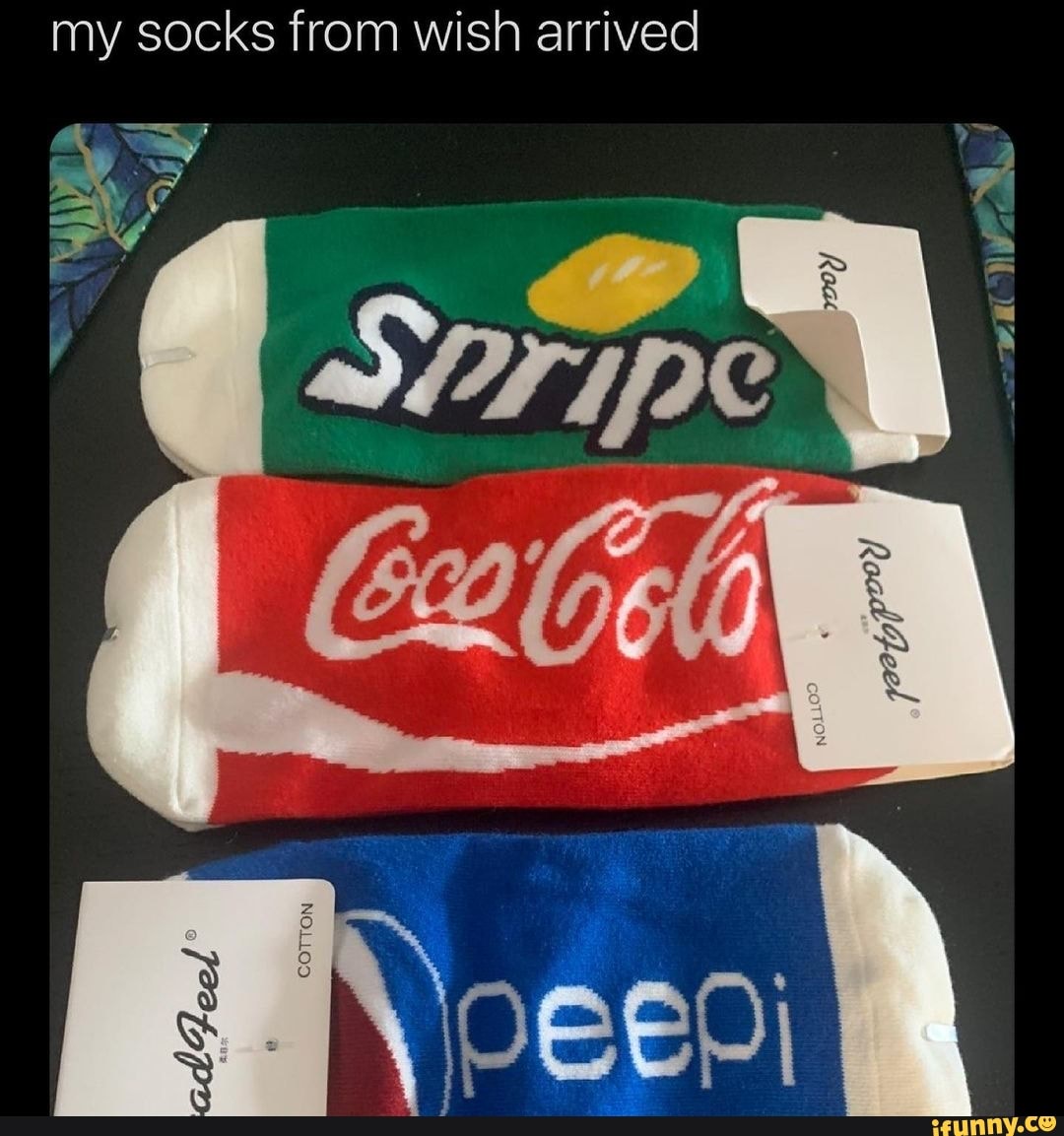 my socks from wish arrived