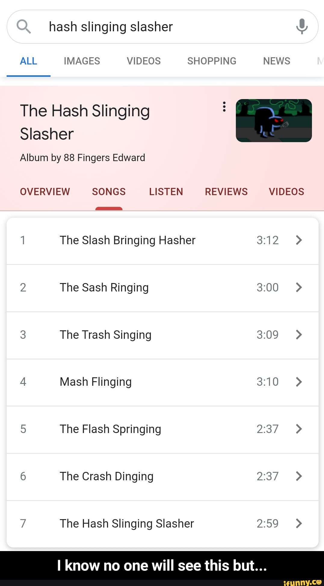 Implicaties Vesting Klacht Hash slinging slasher ALL IMAGES VIDEOS SHOPPING NEWS The Hash Slinging  Slasher Album by 88 Fingers
