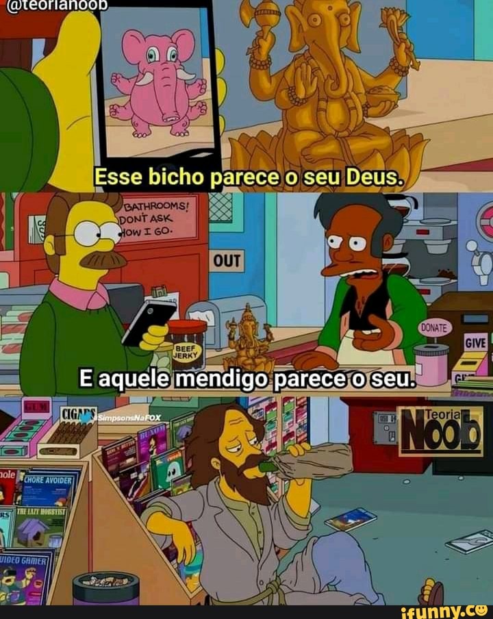 COMANDO
ce seu Deus!
E aquele mendigo parece o seu.
