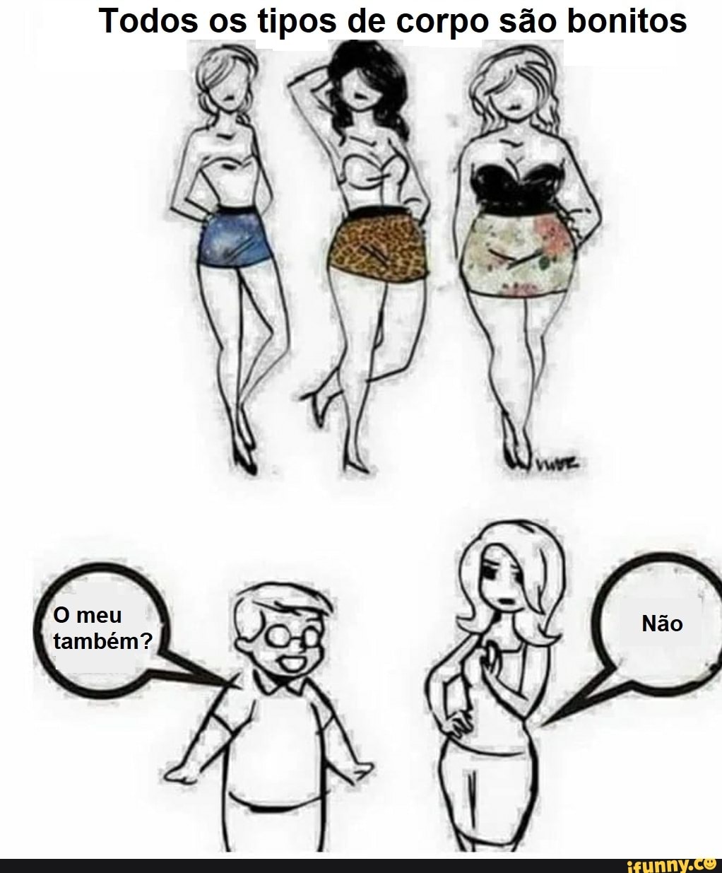 Todos os tipos de corpo são bonitos
também?