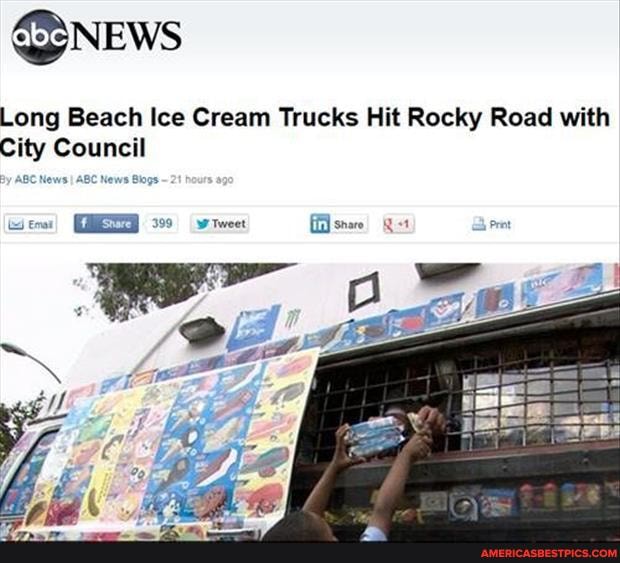news
Long Beach Ice Cream Trucks Hit Rocky Road with
City Council
ew) 399 Tweet