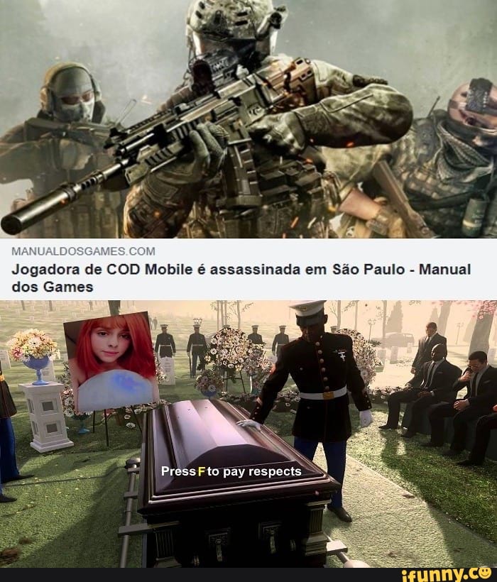 Jogadora de COD Mobile é assassinada em São Paulo - Manual
io pay
dos Games