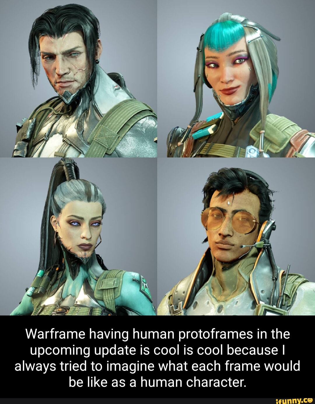 Warframe having human protoframes in the upcoming update is cool 