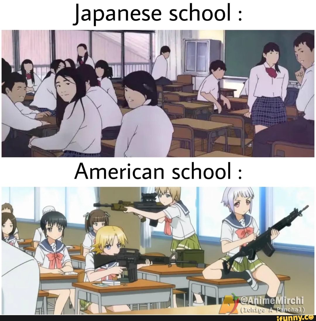 Download Anime Meme PFP Japanese And American Schools Wallpaper