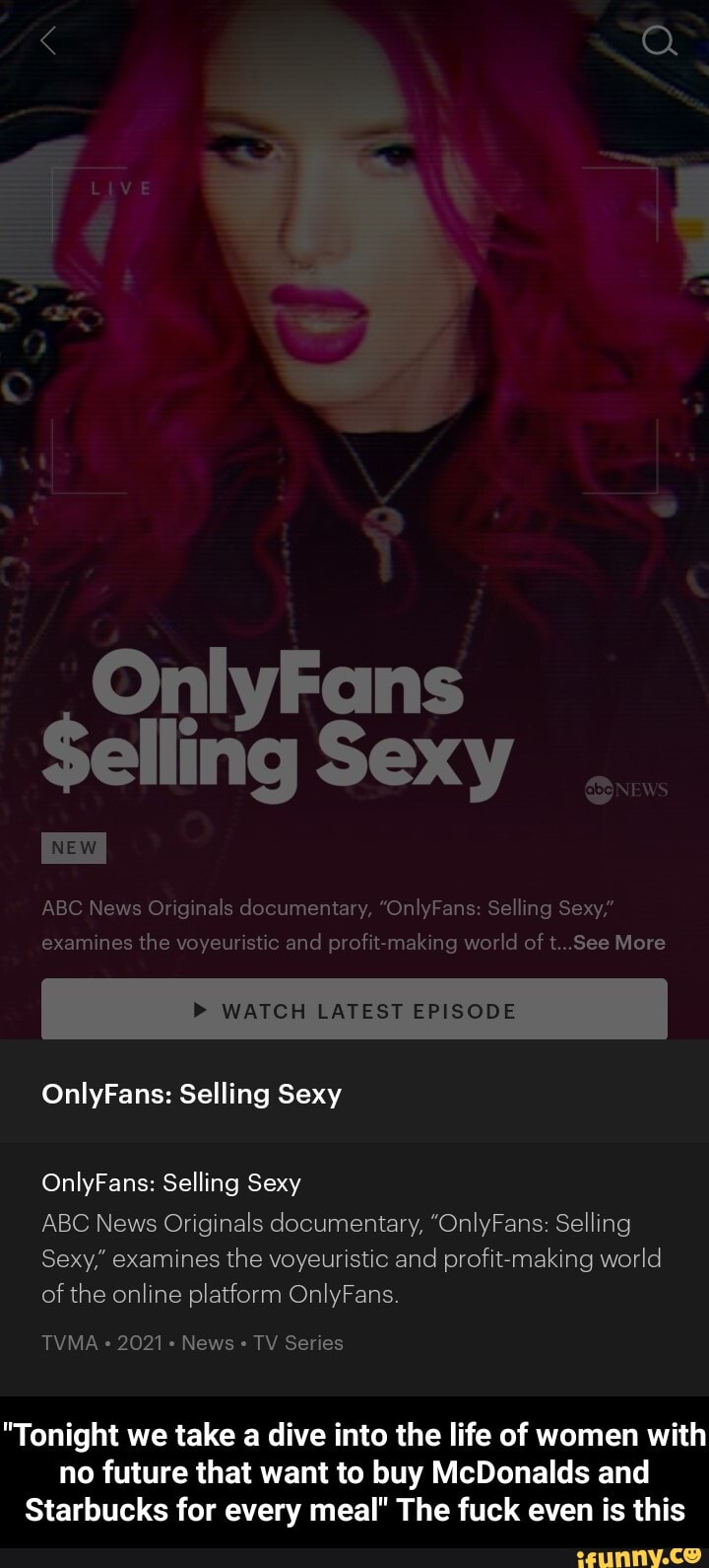 Onlyfans Elling Sexy New Abc News Originals Documentary On Fans Selling Sexy Examines The 0750