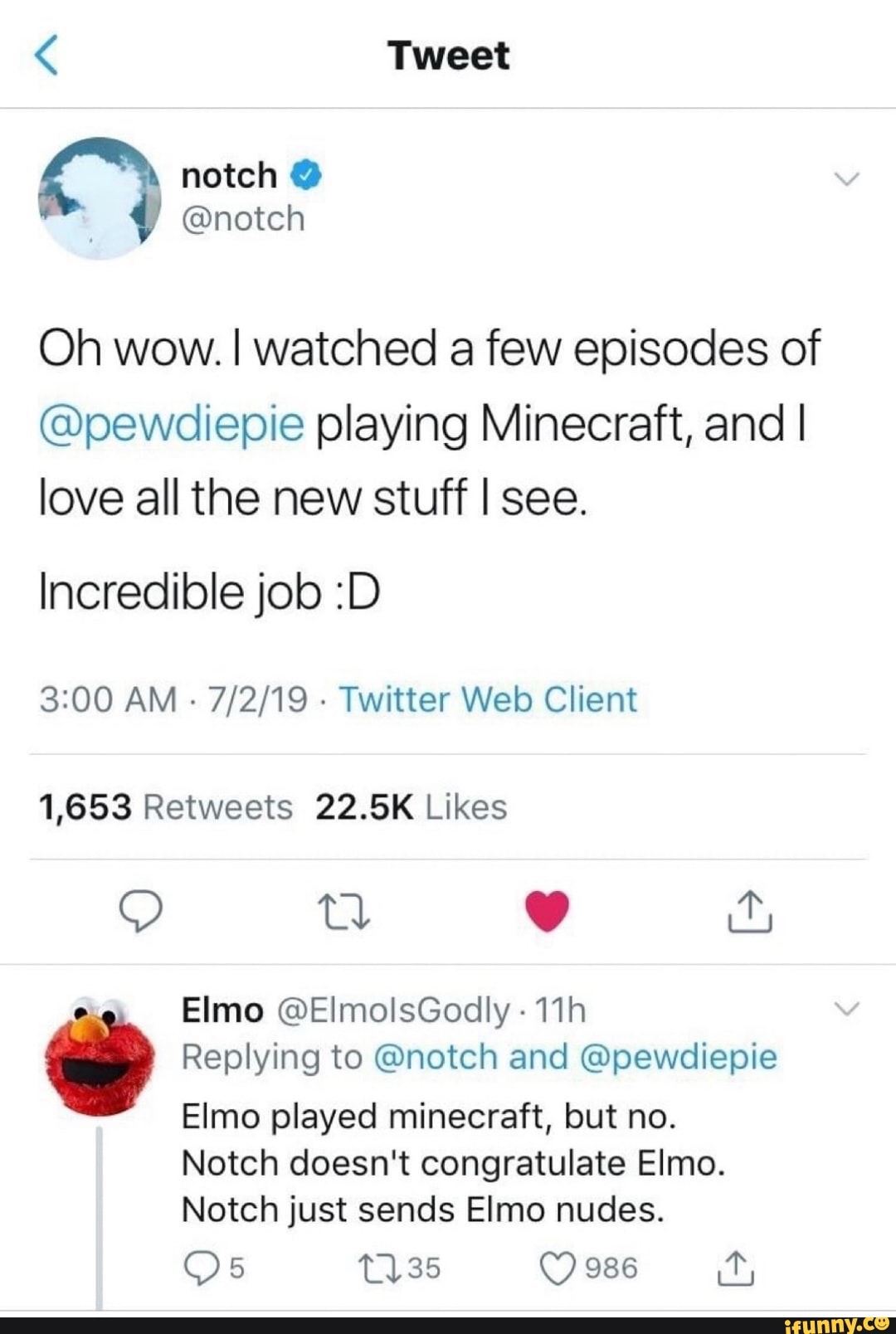 Tweet Notch Notch Oh Wow I Watched A Few Episodes Of Pewdiepie Playing Minecraft And I