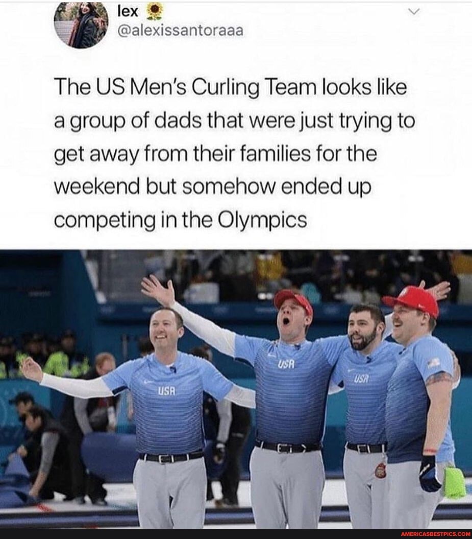 Alexissantorasa The Us Men S Curling Team Looks Like A Group Of Dads That Were Just Trying