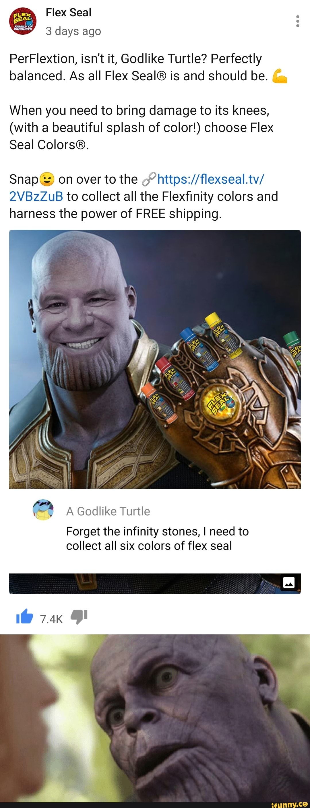 PerFlextion, isn't it, Godlike Turtle? Perfectly balanced. As all Flex