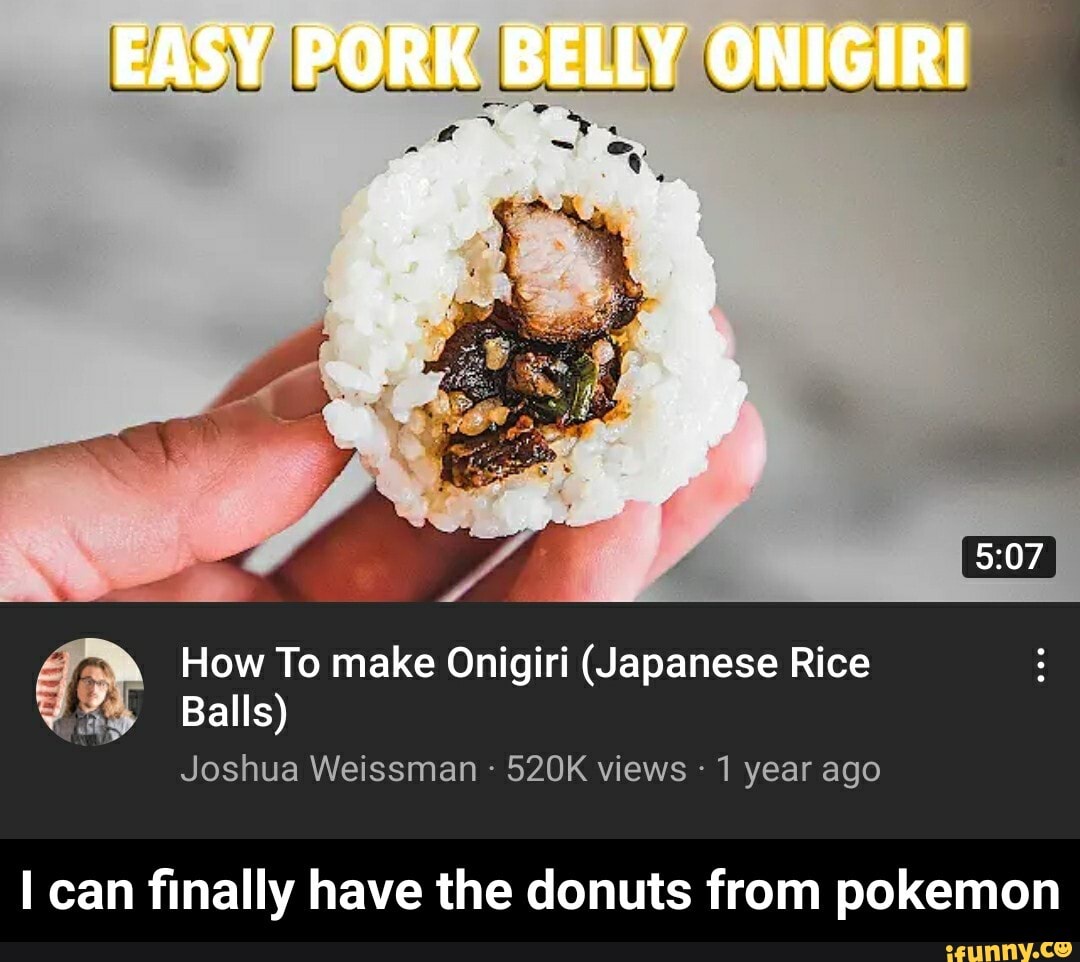 EASY PORK BELLY ONIGIRI How To make Onigiri (Japanese Rice Balls