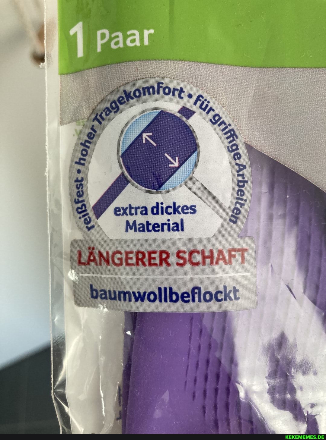 Material
SCHAFT Weumwollbeflockt