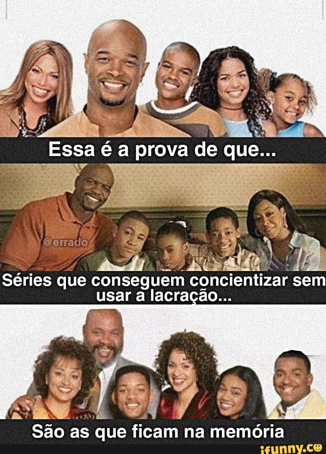 Essa é a prova de que...
Séries que conseguem concientizar sem usar a lacração
São as que ficam na memória