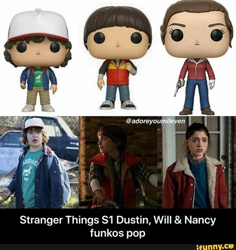 val I
3
I
Stranger Things S1 Dustin, Will Nancy
funkos pop - Stranger Things S1 Dustin, Will & Nancy funkos pop