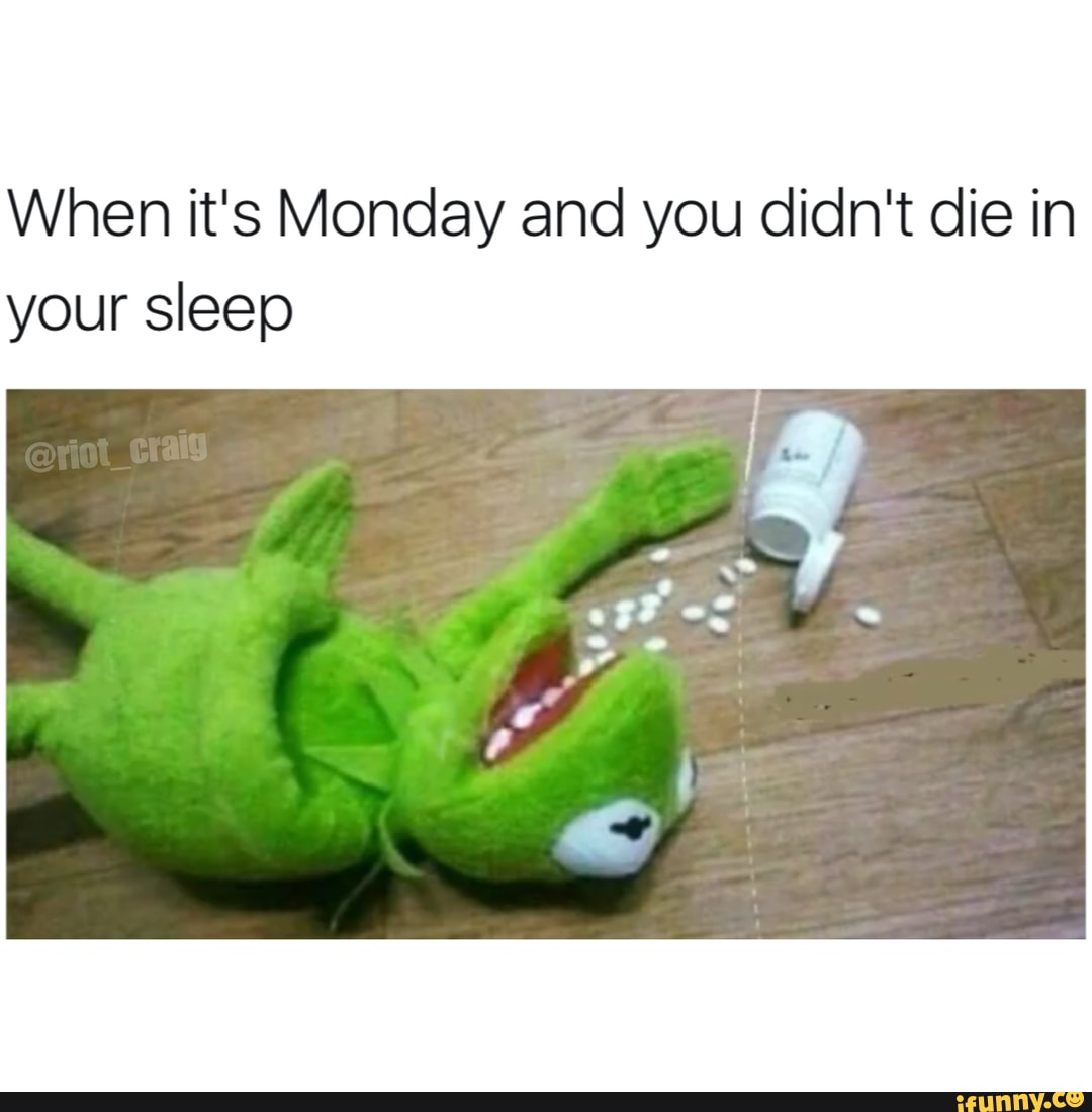 funny-meme-memes-comedy-kermit-pills-when-it-s-monday-and-you