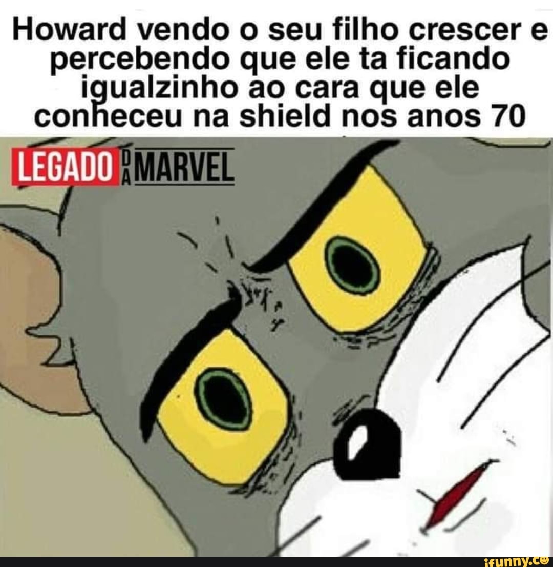 Howard vendo o seu filho crescer e
percebendo que ele ta ficando
igualzinho ao cara que ele
conheceu na shield nos anos 70
