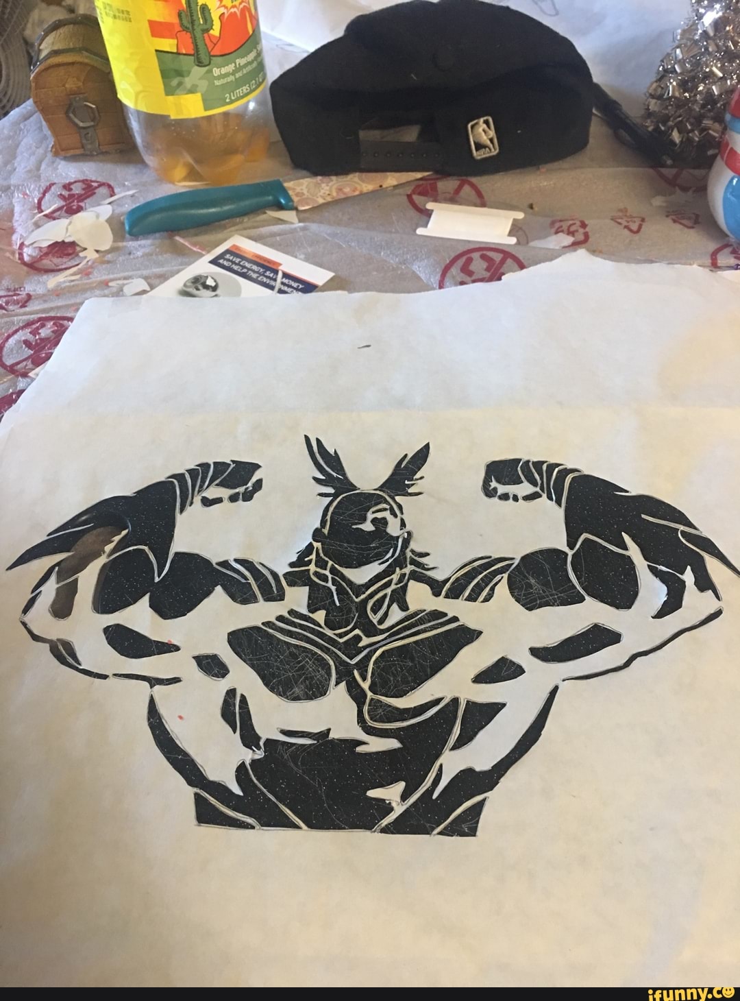 diy, christmas, boku_no_hero_academia, allmight, tobadmycousinimadethisforisshirtless