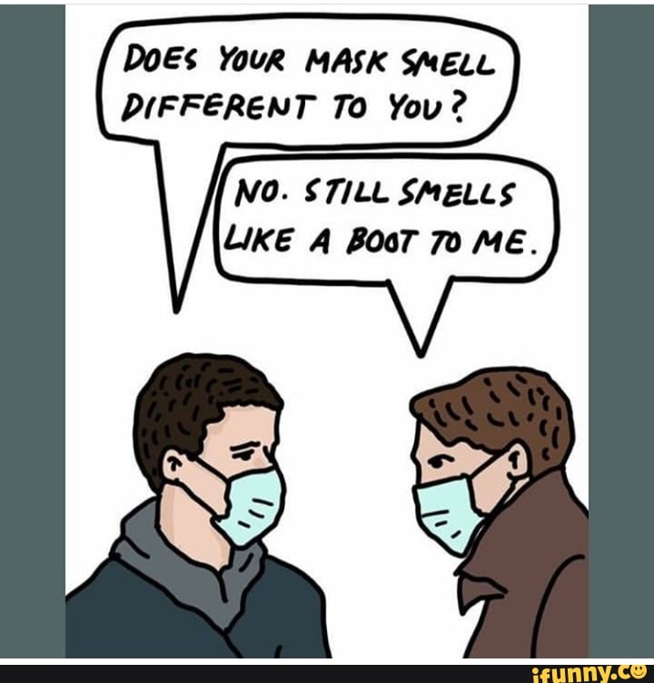 DOES YOUR MASK SMELL DIFFERENT To You? NO. SMELLS - iFunny