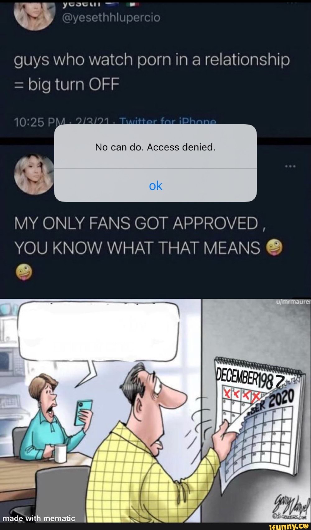 Fans only guys