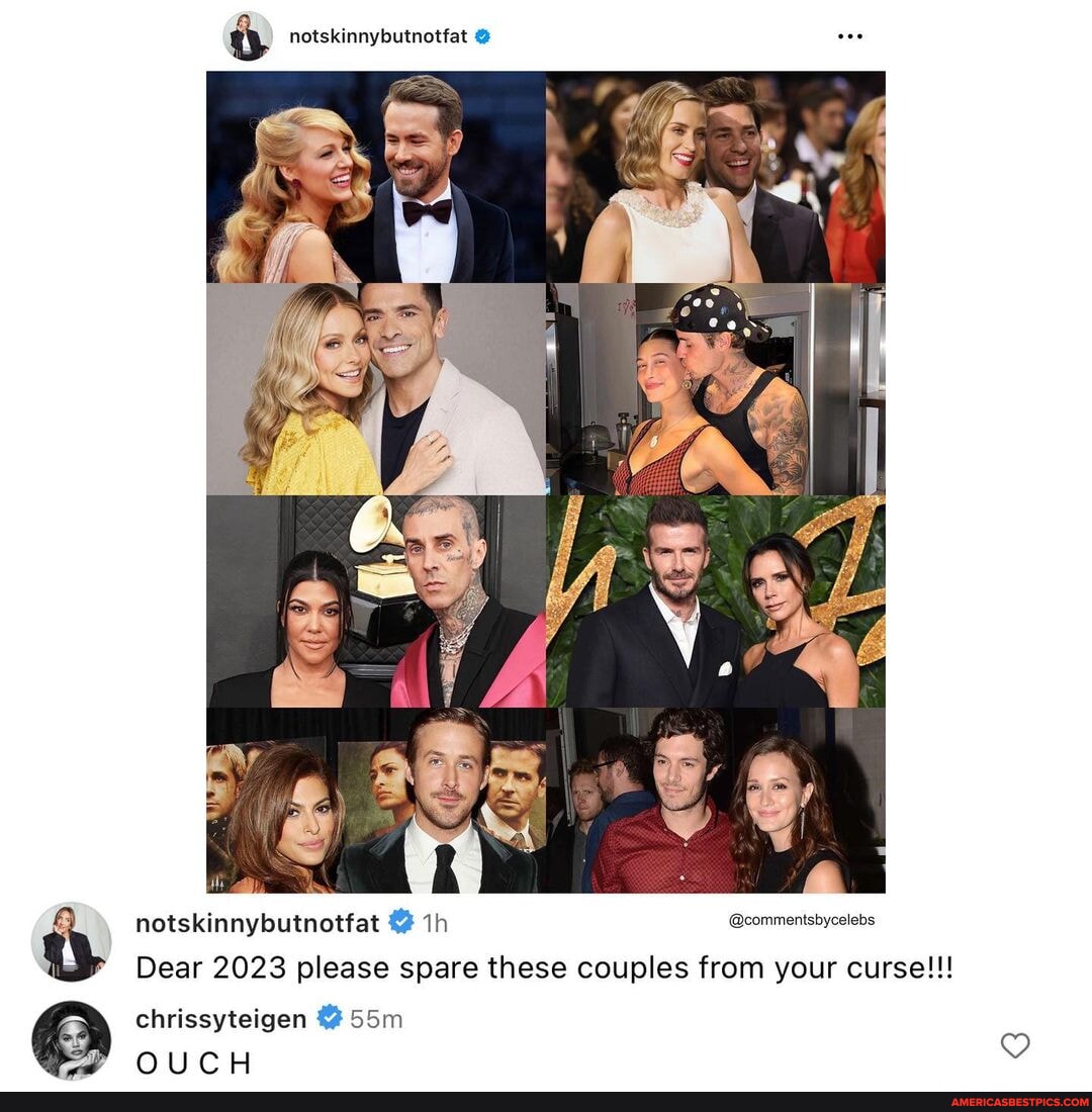 Mini roundup✨ #CommentsByCelebs - notskinnybutnotfat notskinnybutnotfat Th  @commentsbycelebs Dear 2023 please spare these couples from your curse!!!  chrissyteigen en sI - America's best pics and videos