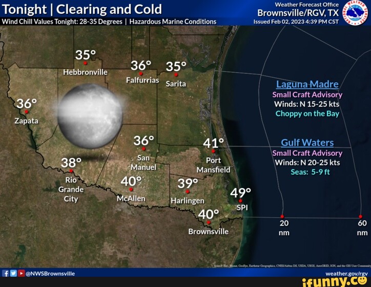 'Weather Forecast Office Tonight I Clearing and Cold TX Wind Chill