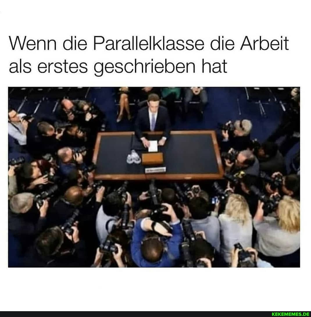 Wenn die Parallelklasse die Arbeit als erstes geschrieben hat