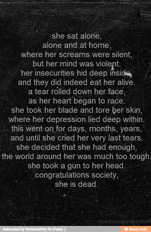She Sat Alone Alone And At Home Where Her Screams Were Silent But She Sat Alone Alone And At Home Where Her Screams Were Silent But